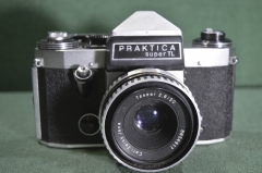 Фотоаппарат пленочный "Практика", Praktica Super TL. Объектив Цейсс, Carl Zeiss Jena.