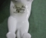Статуэтка, фигурка "Собака белая". Фарфор, позолота. Elan gallery. Англия.