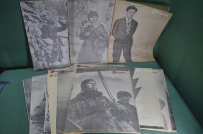Журнал "Огонек", подборка за 1940 год (16 номеров NN 1-16). Советская жизнь, Война в Европе. События