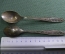 Ложки, набор (5 штук в коробке), 14 см. Глухарь, Кольчугино, МНЦ. Мельхиор.