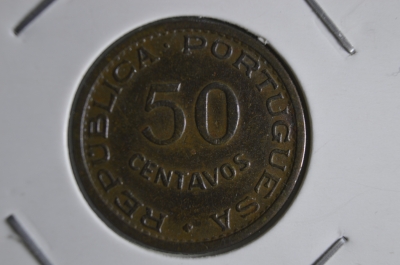 50 центаво сентаво 1968 года. Кабо Верде (Острова Зеленого Мыса).