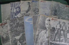 Журнал "Огонек", подборка за 1940 год. 12 номеров. Агитация, пропаганда. Страна Советов.