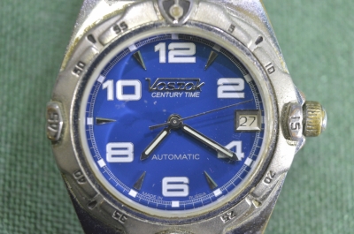 Часы наручные "Восток". Vostok, Century Time. Automatic. Синие. На ходу.