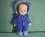 Кукла резиновая, с серыми глазами. Высота 30 см. СССР.