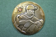 Медаль настольная "Горно - спасательная служба, 75 лет". Спасатели.