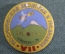 Знак значок "Космическая медицина и биология. Ереван 1976". Космонавтика. СССР - США.