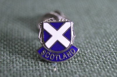 Знак, значок "Герб, Шотландия". Scotland. Смола, тяжелый металл, цанга.