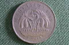 Монета 5 рупий, Маврикий, 1992 год. Генерал Сэр Сивусагур Рамгулам. 5 rupees, Mauritius.