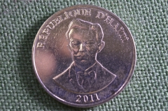 Монета 50 сантимов (сентиме), Гаити, 2011 год. Шарлемань Перальт. Republique d Haiti. 