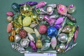 Елочные игрушки из СССР, стеклянные. Большая куча. Шишки, сосульки, колокольчики, фонари. Елочные игрушки из СССР, стеклянные. Большая куча. Шишки, сосульки, колокольчики, фонари.