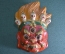 Настенное украшение "Бог Огня, монгольская маска", гипс. Монголия, 1960-е годы. Винтаж.