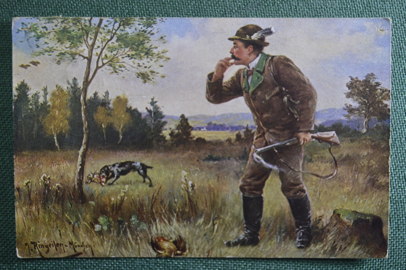 Охота старые открытки