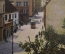 Открытка старинная "Рига. Улица Сандштрассе". Цветная. Трамвай. Riga. Sandstrasse. Henz Rudolff. #O4