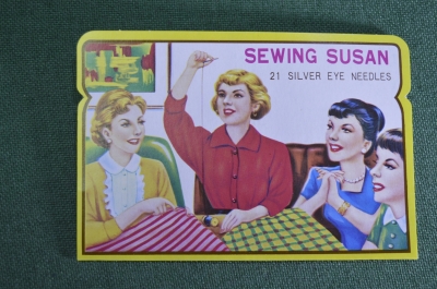 Набор иглы иголки для шитья "Sewing Susan". Упаковка 21 шт. Пр-во Япония. США времен СССР.