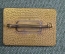 Знак значок "Экспозиция Выставка TEMATEX СССР 1961". Bertoni Milano. Тяж. металл. Италия. 
