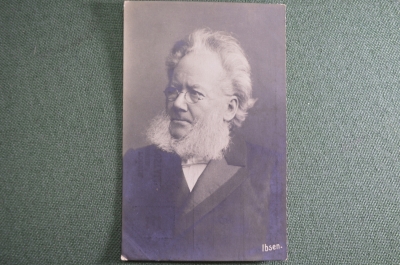 Открытка старинная "Ибсен, писатель". Ibsen. Российская империя. #O9