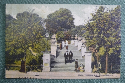 Открытка старинная "Терраса у кузнечных ворот". Таллин, Ревель, Reval. #2 #O4