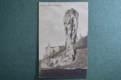 Открытка старинная "Пескова скала, Pieskowa Skata". Ойцув, Ojcow. Krakowski, Польша #O4
