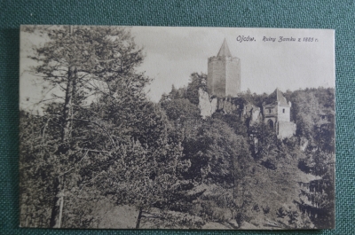 Открытка старинная "Руины замка, 1885 год". Ойцув, Ojcow. Krakowski, Польша #O4