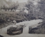Открытка старинная "Водопад . Wodospad szumisko". Ойцув, Ojcow. Krakowski, Польша #O4