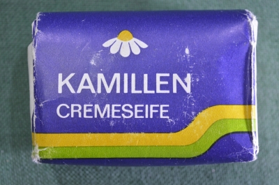 Мыло туалетное "Kamillen cremeseife". ГДР. Германия периода СССР.