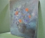 Картина "Цветы в вазе". Холст, масло. Художник Бычковский, 1982 год.