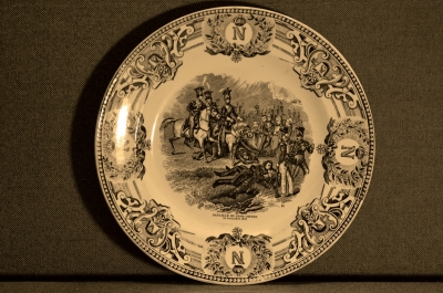 Тарелка, посвященная Наполеону - "Битва при Сомосьерре 30 ноября 1808г.".