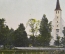 Открытка старинная "Лютеранская церковь в Пылва, южная Эстония". Livland, Livonia. 1909 год. #O4