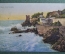 Открытка старинная "Курорт Нерви, Генуя. Смотровая башня". Nervi. Torre Gropallo. Италия. #O4