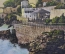 Открытка старинная "Курорт Нерви, Генуя. Смотровая башня". Nervi. Torre Gropallo. Италия. #O4
