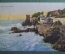 Открытка старинная "Курорт Нерви, Генуя. Смотровая башня". Nervi. Torre Gropallo. Италия. #O4