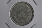Монета 1 марка рейхсмарка 1925 года. J. Серебро. Рейх. Германия. aUNC.
