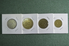 Набор монет 10 - 20 - 50 - 100 франков 1954 - 1955 года. Саар. Саарленд. Германия.