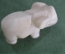 Статуэтка, фигурка каменная "Слон, слоник, слоненок". Мыльный камень. Миниатюра. 