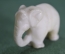 Статуэтка, фигурка каменная "Слон, слоник, слоненок". Мыльный камень. Миниатюра. 