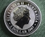 Монета 1 доллар "Золотой тигр 2010". Елизавета II. Серебро, унцовка. Коробка. Австралия, 2007 год.