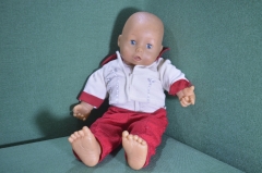 Кукла большая резиновая, пупс. 45 см. Детская игрушка, Байер, ГДР. Bayer.