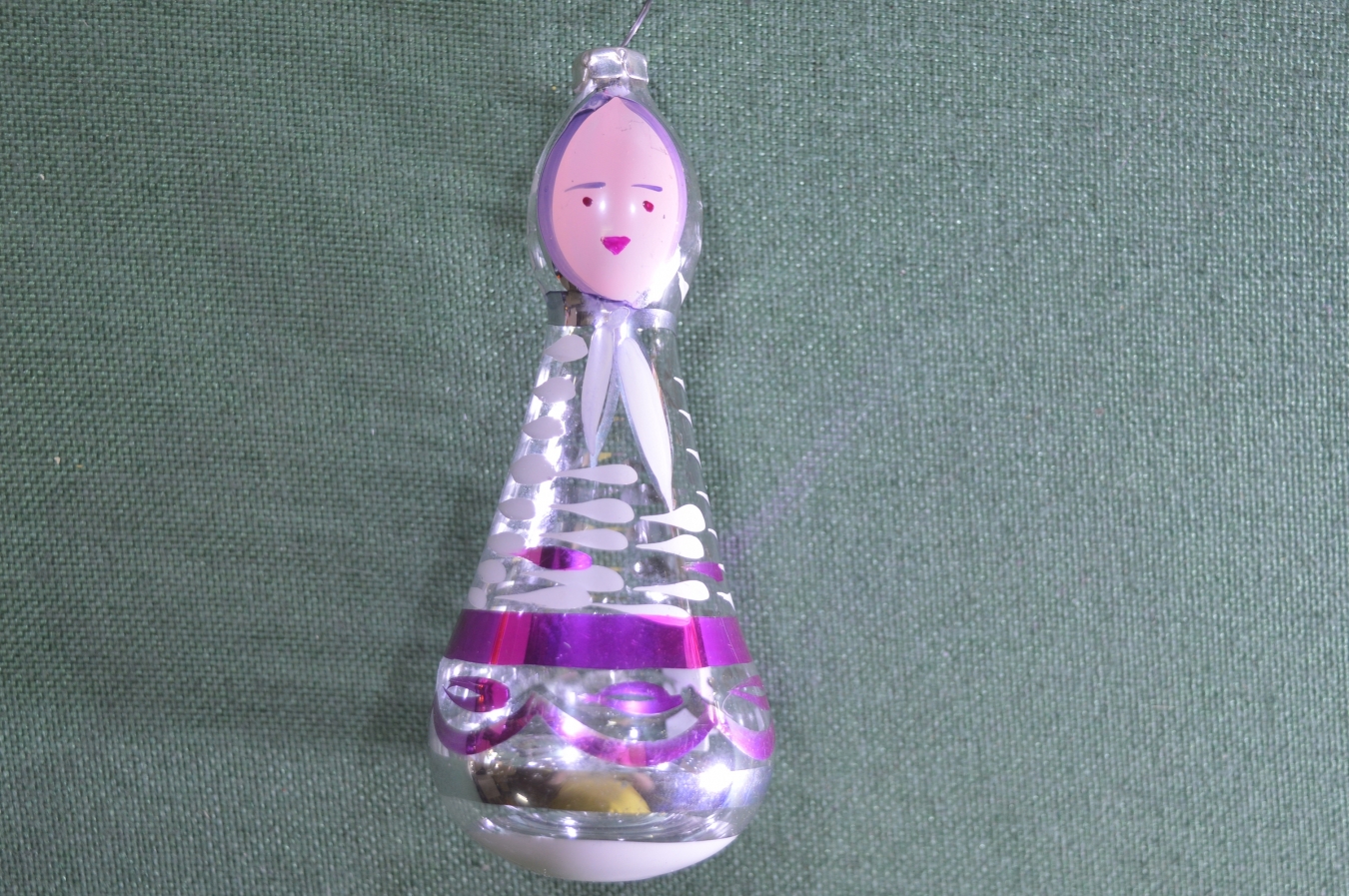 Купить Елочная игрушка "Девушка, девочка Березка". Стекло. Роспись ...