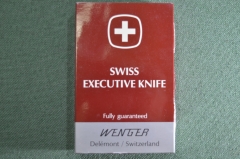 Нож раскладной перочинный офицерский "Victorinox". В подарочной коробке с монетой. Швейцария. 1984