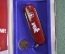 Нож раскладной перочинный офицерский "Victorinox". В подарочной коробке с монетой. Швейцария. 1984