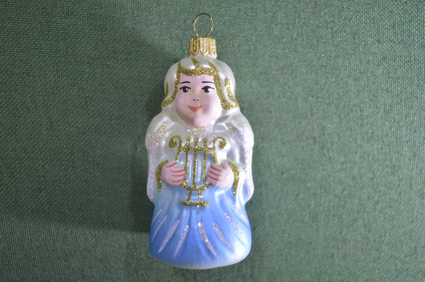 Купить Елочная игрушка "Ангел, ангелок с арфой". Подвесная. в интернет ...