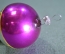 Елочная игрушка стеклянная "Воздушный шар. Фиолетовый". Стекло, подвес. #2.