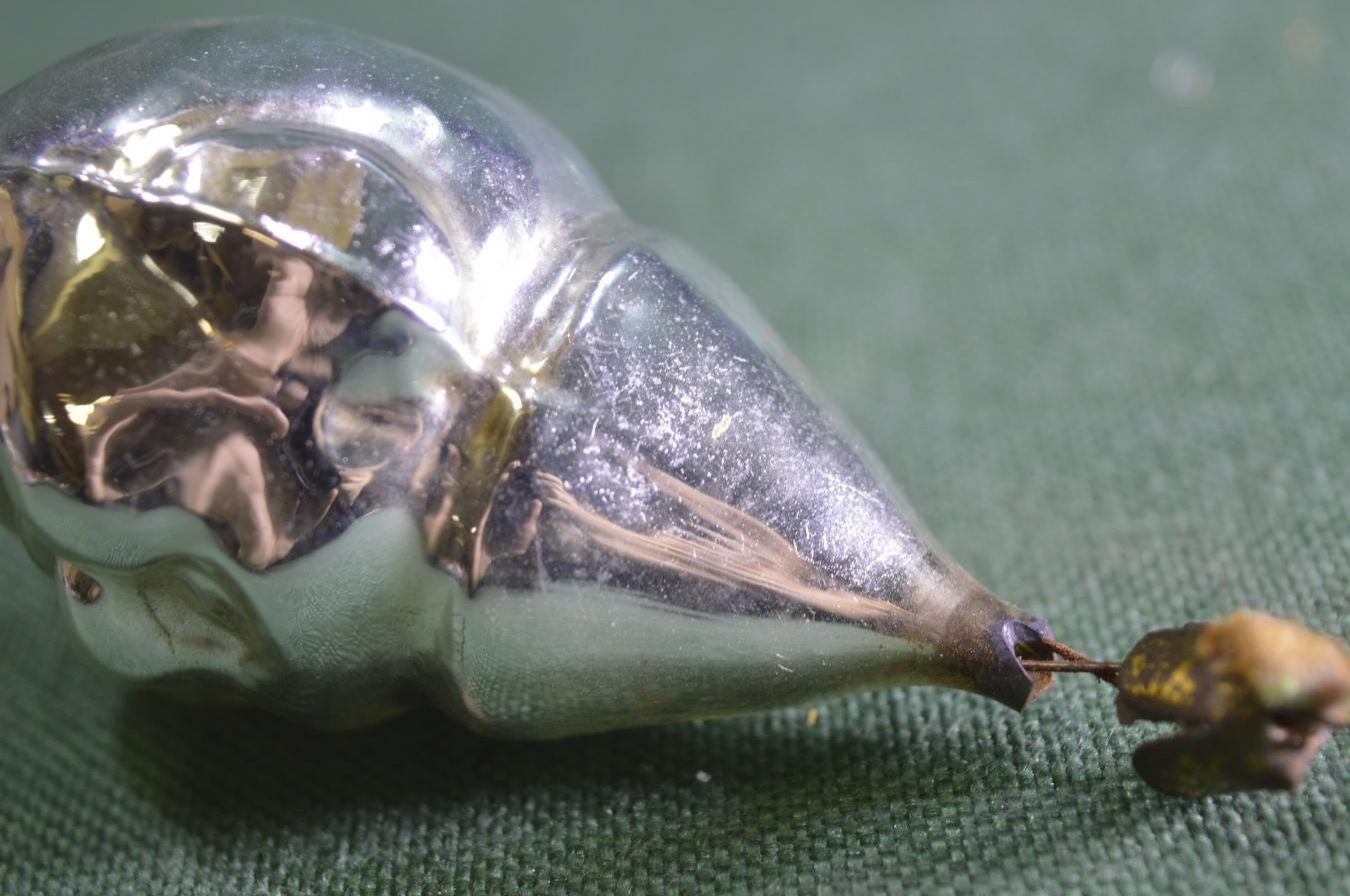 Купить Елочная стеклянная игрушка "Клоун, голова клоуна". Серебристая ...