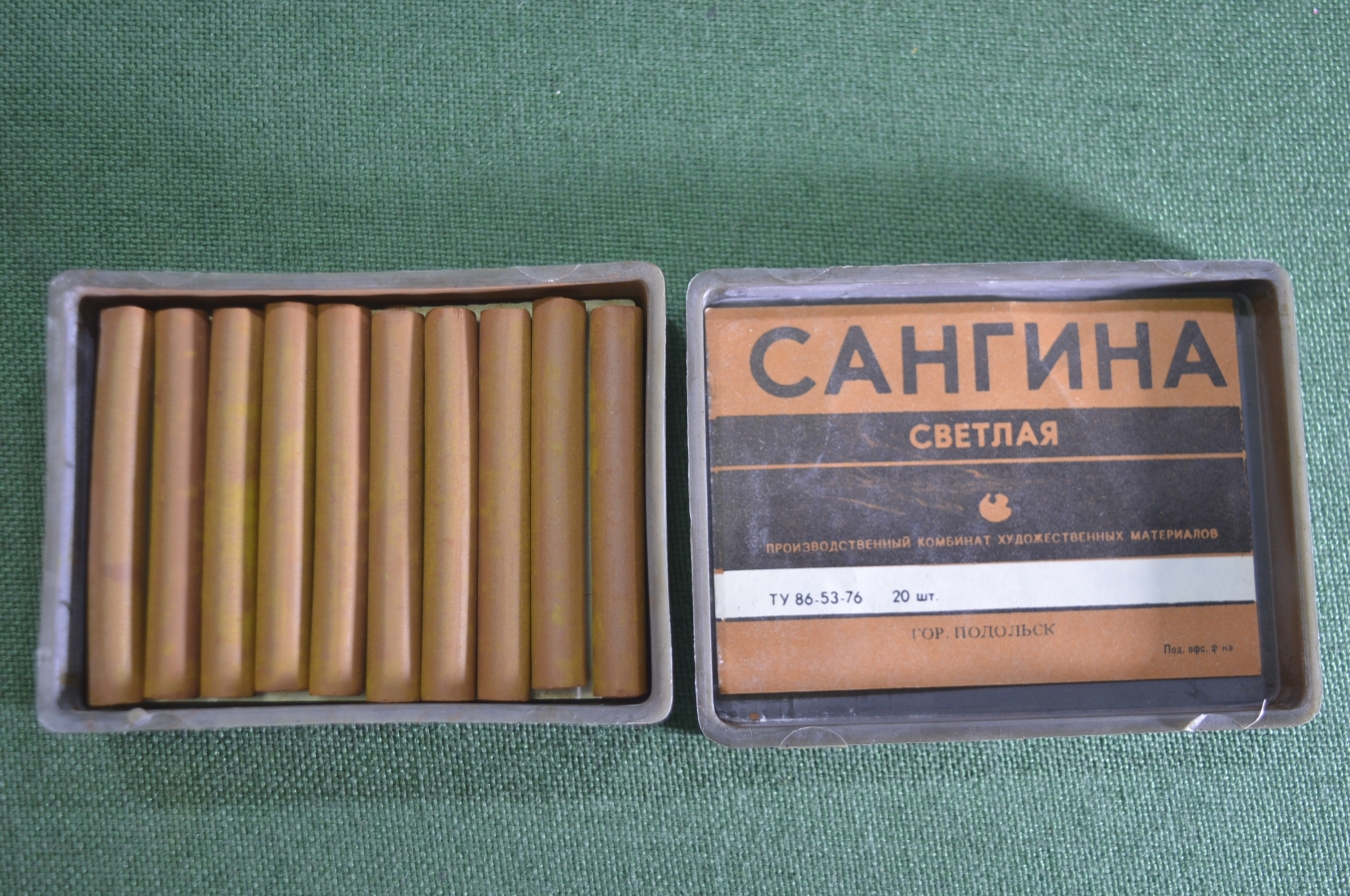 Купить Сангина светлая художественная для рисования. Набор в коробке ...