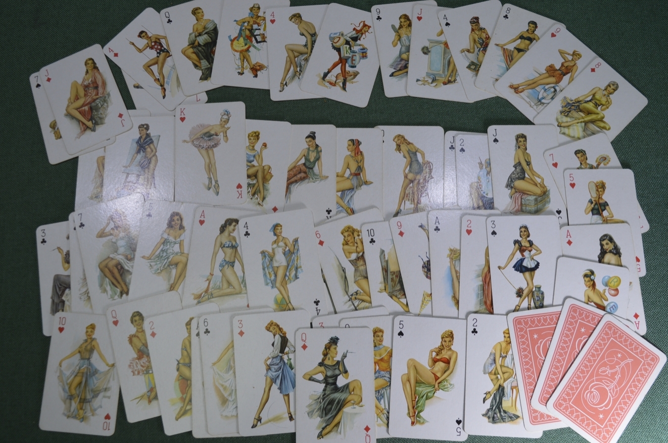 Игральные карты. «HOT GAME CARDS 4 стихии» Эротика. Обнаженные девушки. Тонкий картон.36 карт, 18+