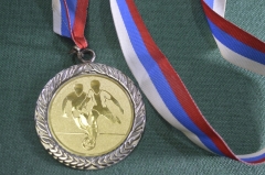 Медаль спортивная "Чемпионат по футболу, Москва". AYSO 2000.