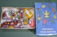 Елочные украшения малютки. Миниатюрные елочные игрушки, малютка. Подборка #6. СССР.