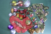Елочные игрушки, украшения рождественский, новогодние. Большой лот, разные. Европа. Подборка #E6 Елочные игрушки, украшения рождественский, новогодние. Большой лот, разные. Европа. Подборка #E6