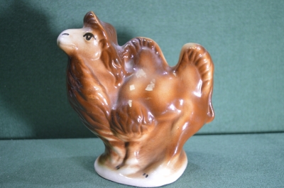 Фигурка, статуэтка керамическая "Верблюд". Обливная керамика. 