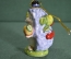 Игрушка елочная "Еж жонглер". Керамика, майолика, ручная роспись. 